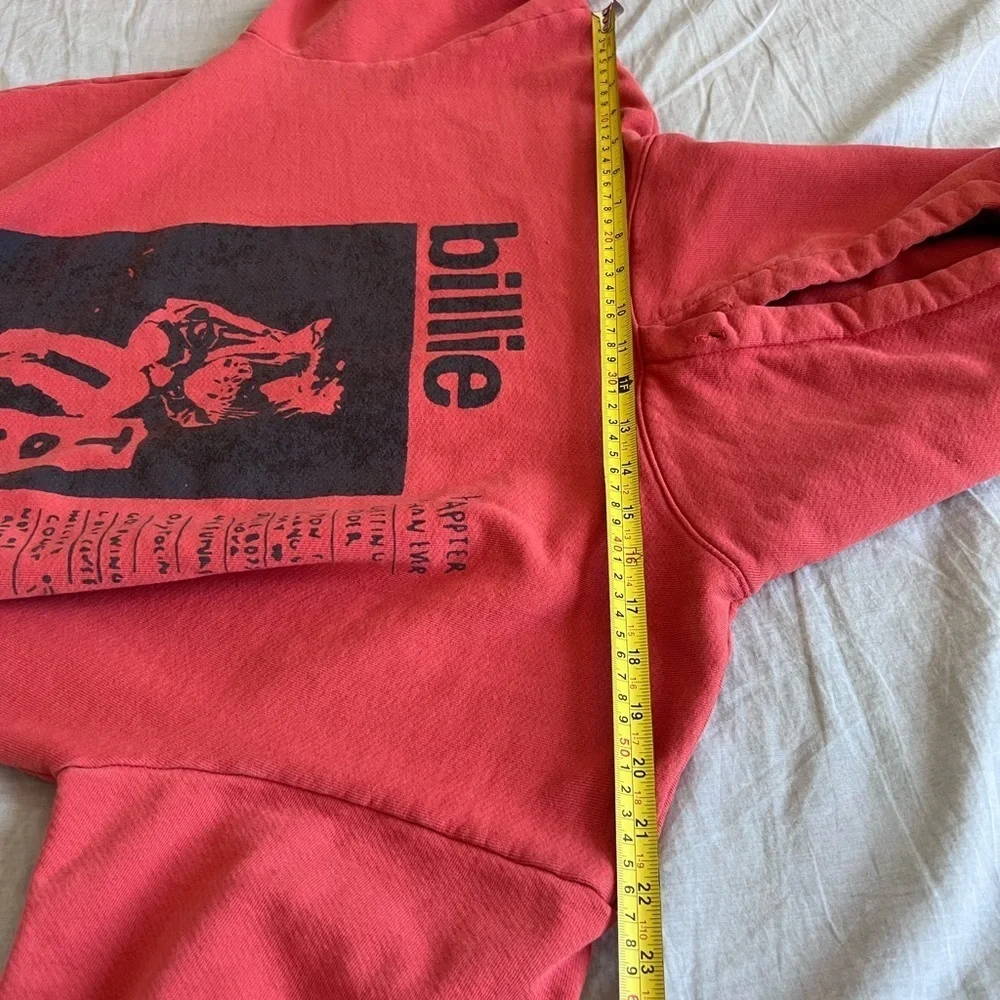 Billie Eilish Rare Happier Than Ever World Tour 2022 Red Hoodie Small - Picture 9 of 11